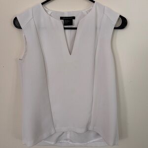 Armani Exchange White V-Neck Blouse